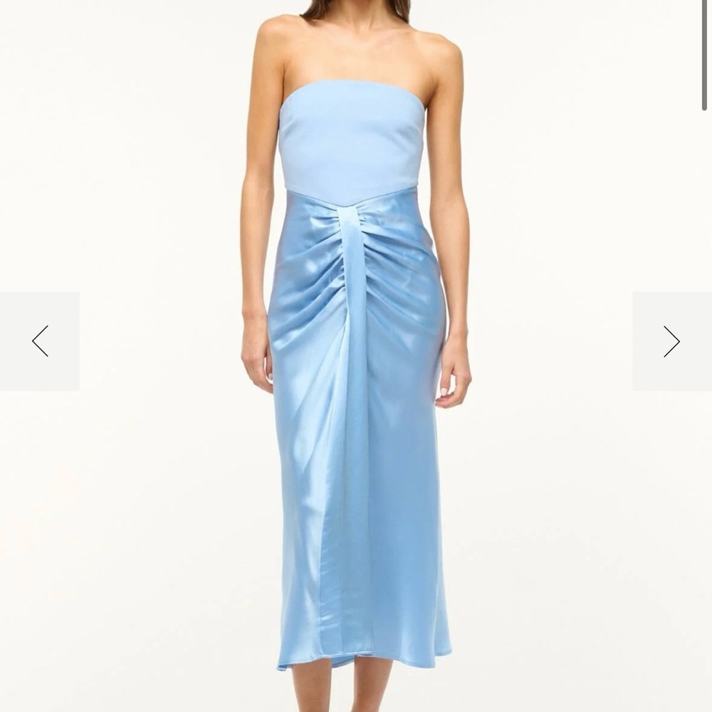 BNWT Staud Midi Wayfaring Dress Azure Size 14